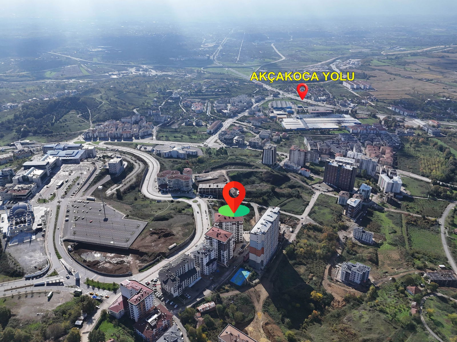 KONURALP ÜNİVERSİTE BÖLGESİ'NDE 6681 M2 SATILIK KUPON ARSA