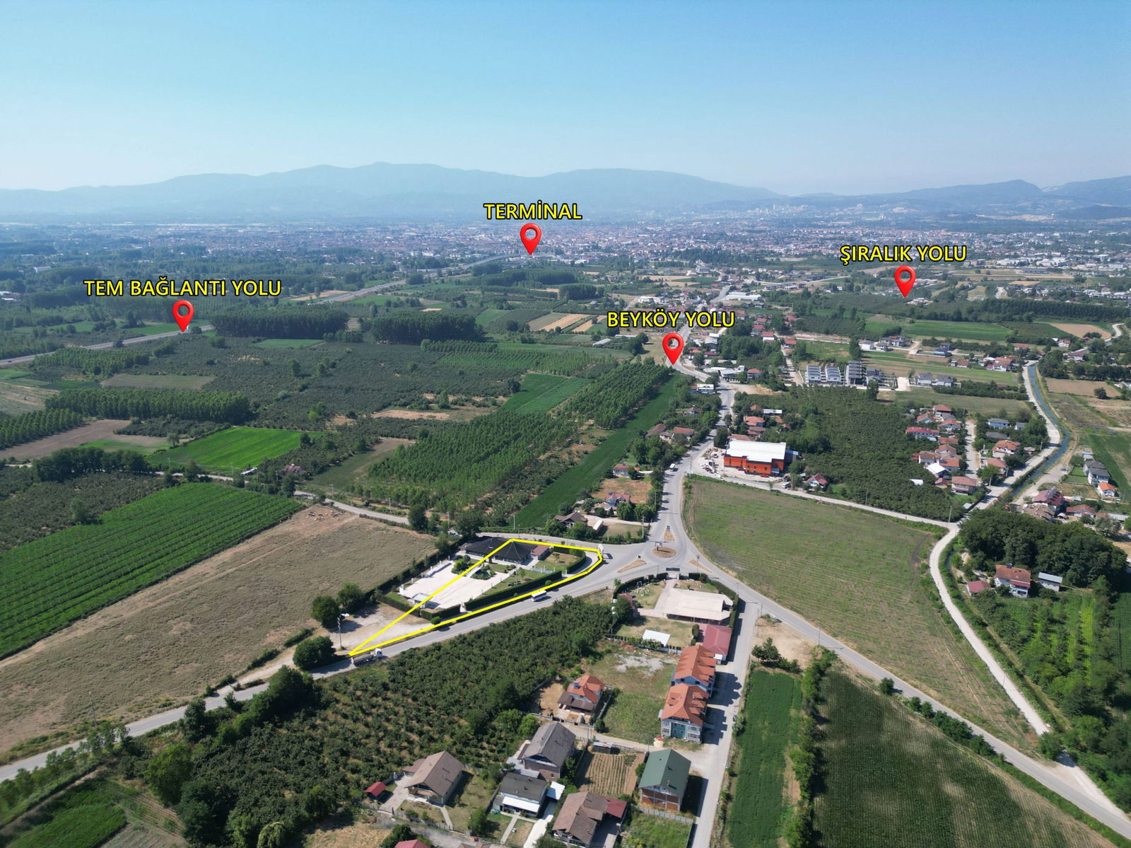 SİNİRCİ KÖYÜ BEYKÖY YOLU ÜZERİNDE 4218 M2 SATILIK ARSA