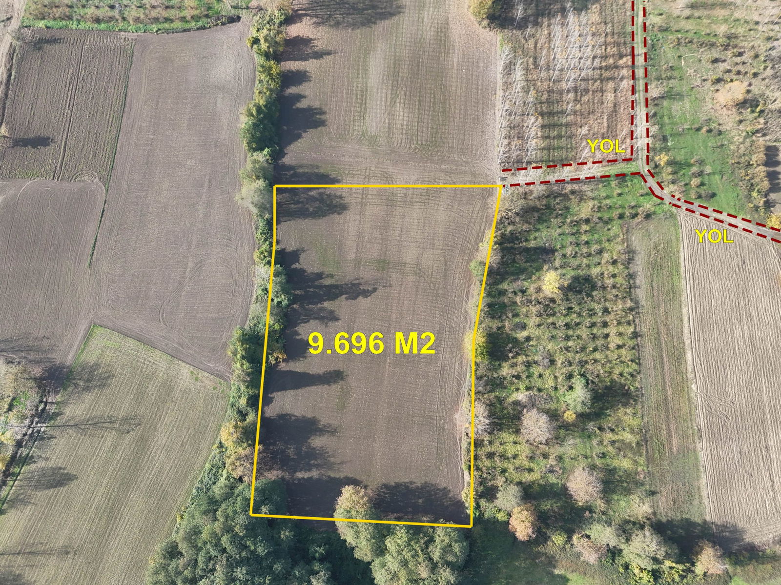 GÖLYAKA CUMAKIRI MAHALLESİ'NDE 9600 M2 SATILIK ARSA