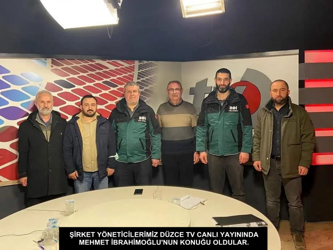 ŞİRKET YÖNETİCİLERİMİZ DÜZCE TV CANLI YAYININDA MEHMET İBRAHİMOĞLU'NUN KONUĞU OLDU