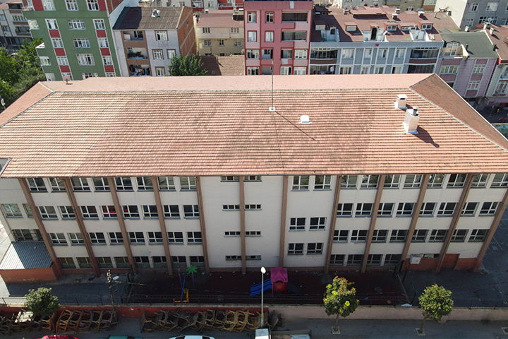 Satışta ve Devam Eden ProjelerEğitim Yapıları Yeniden Yapım İnşaatı | Tahsin Banguoğlu İlkokulu