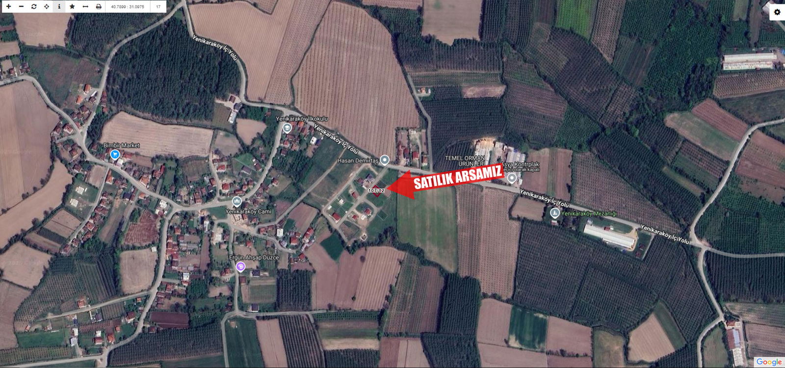 Satılık Arsa 1,495,000 TL