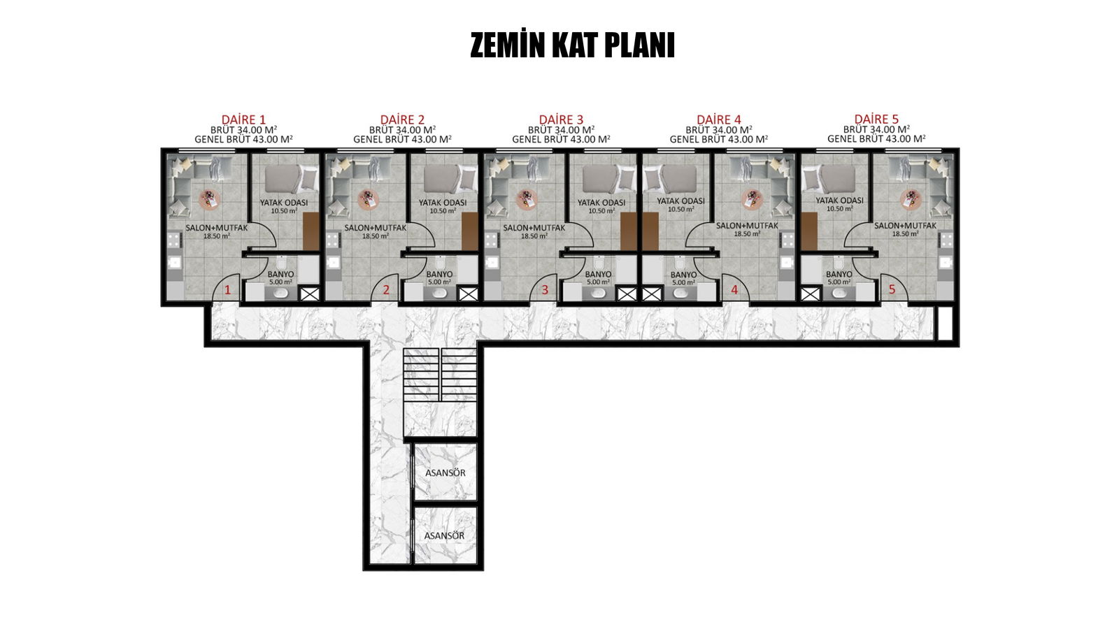 Satılık Daire 1,500,000 TL