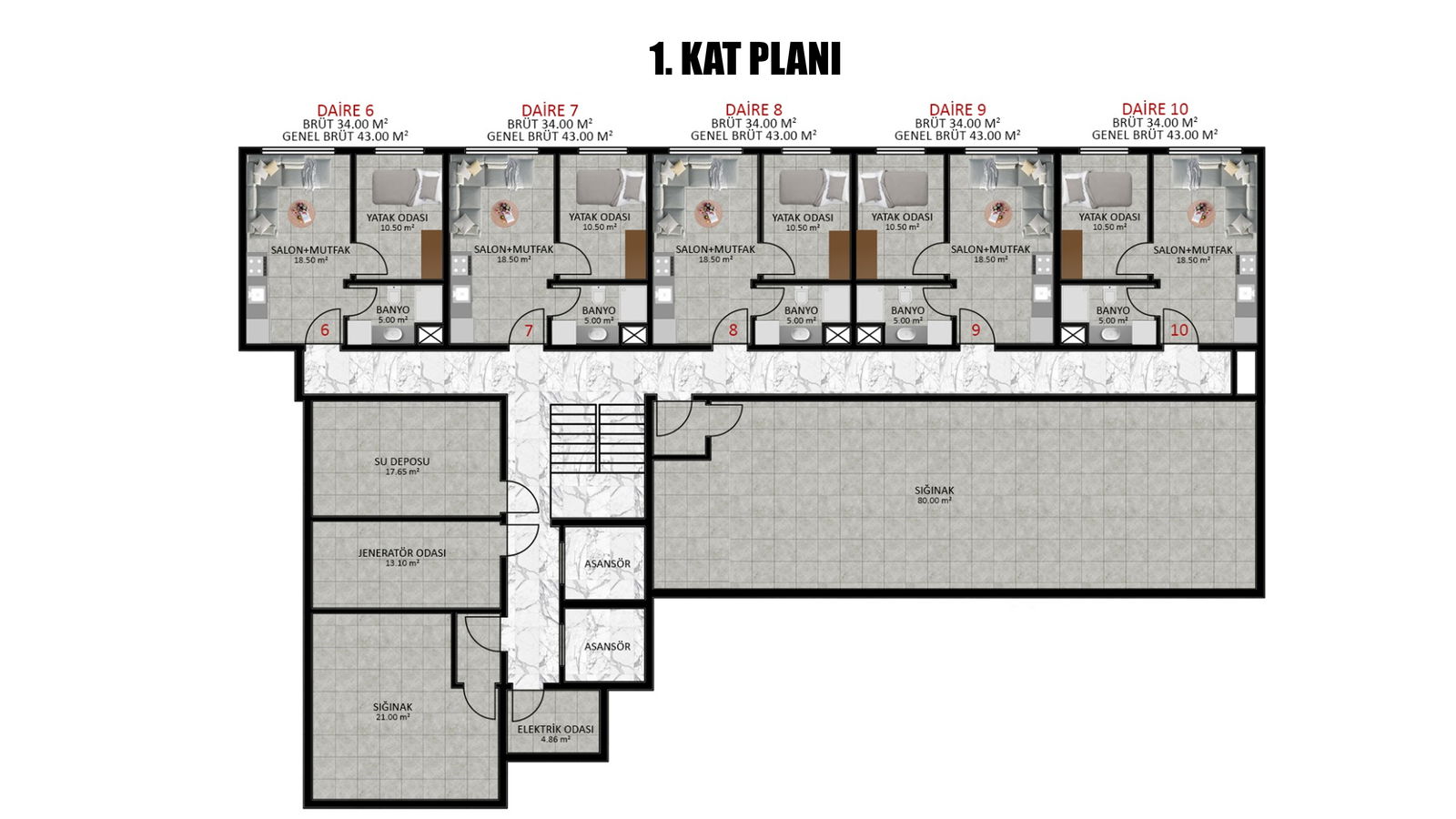 Satılık Daire 2,250,000 TL