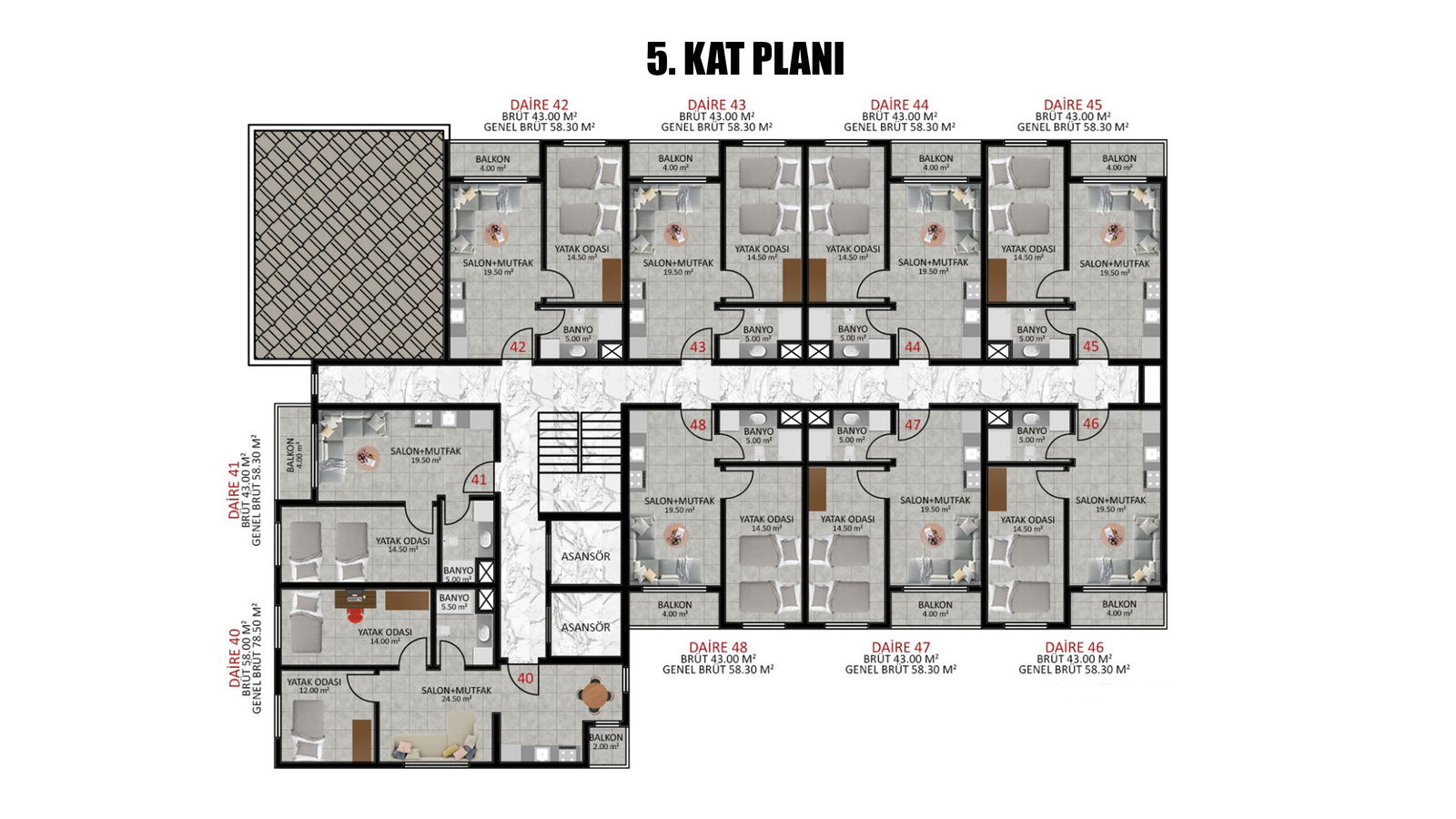 Satılık Daire 2,250,000 TL