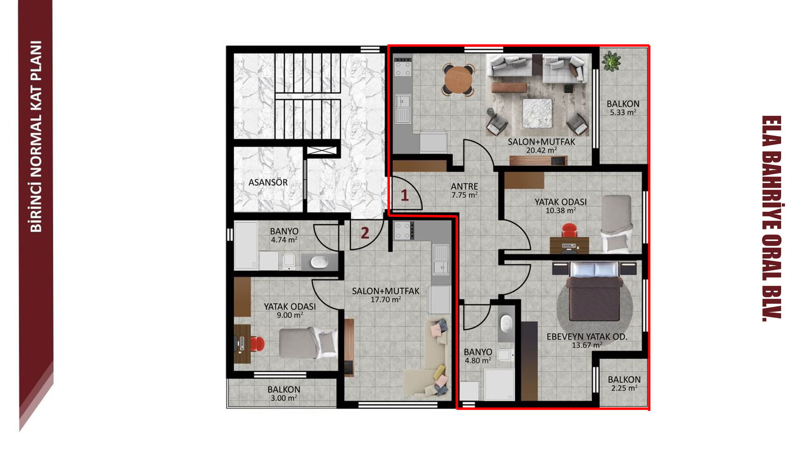 Satılık Daire 2,550,000 TL