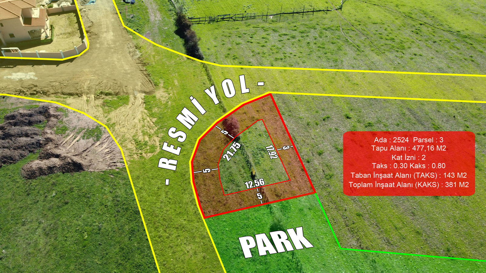 Satılık Arsa 3,300,000 TL