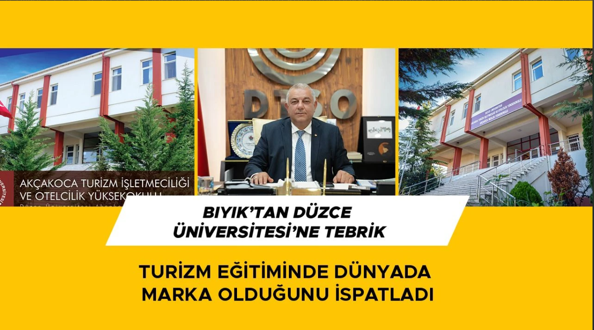 DÜZCE TURİZMİ İÇİN MUAZZAM ADIMLAR ATILIYOR